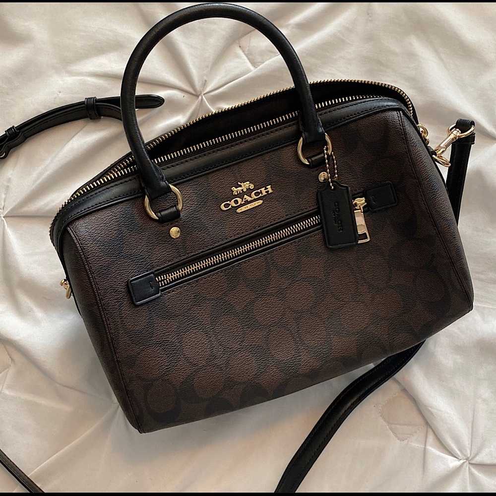 Coach purse (Rowan Satchel In Signature Canvas)
